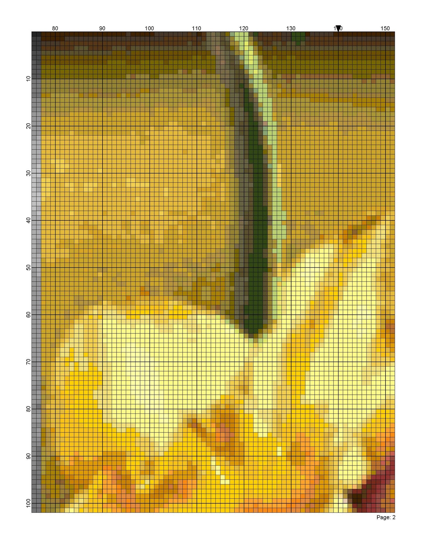 Sunflower and Butterfly/ Cross Stitch Patterns/ Roses 181