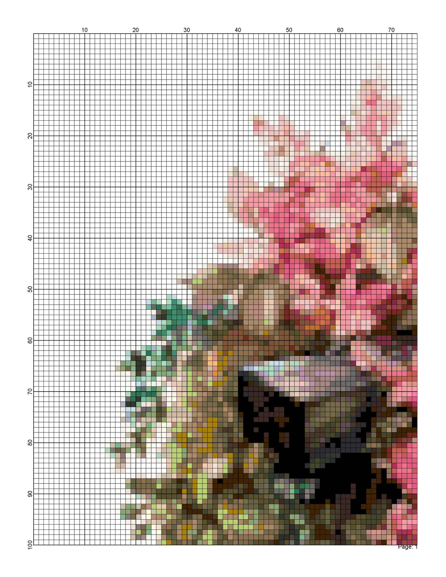 Swing among Flowers/ Cross Stitch Patterns/ Sweet Home 137