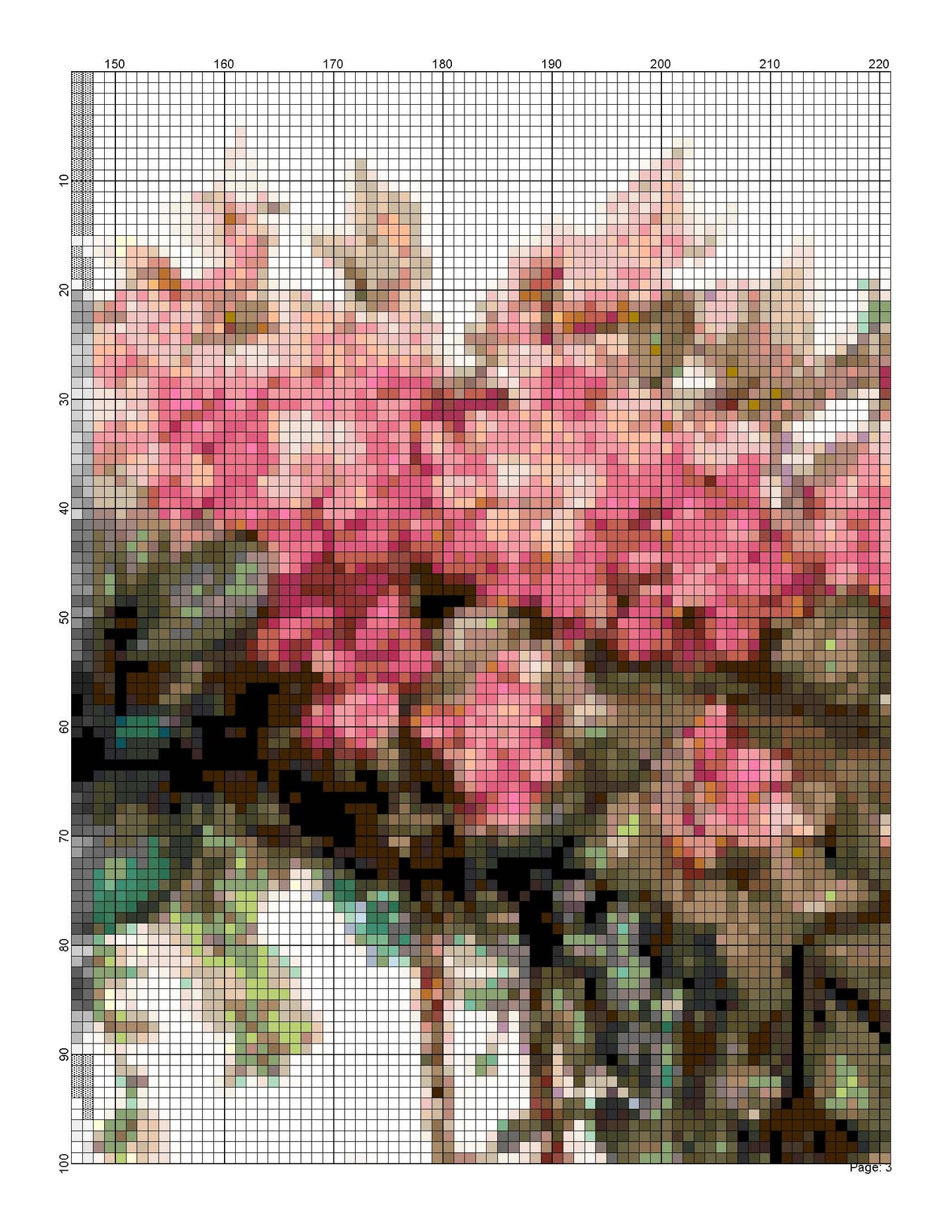 Swing among Flowers/ Cross Stitch Patterns/ Sweet Home 137