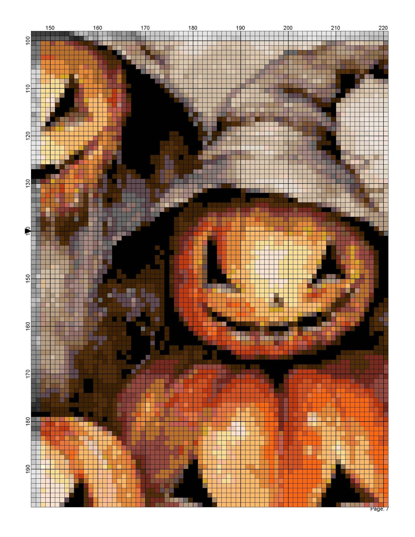 Counted Cross Stitch patterns/ Whimsical Pumpkin/ Halloween 50