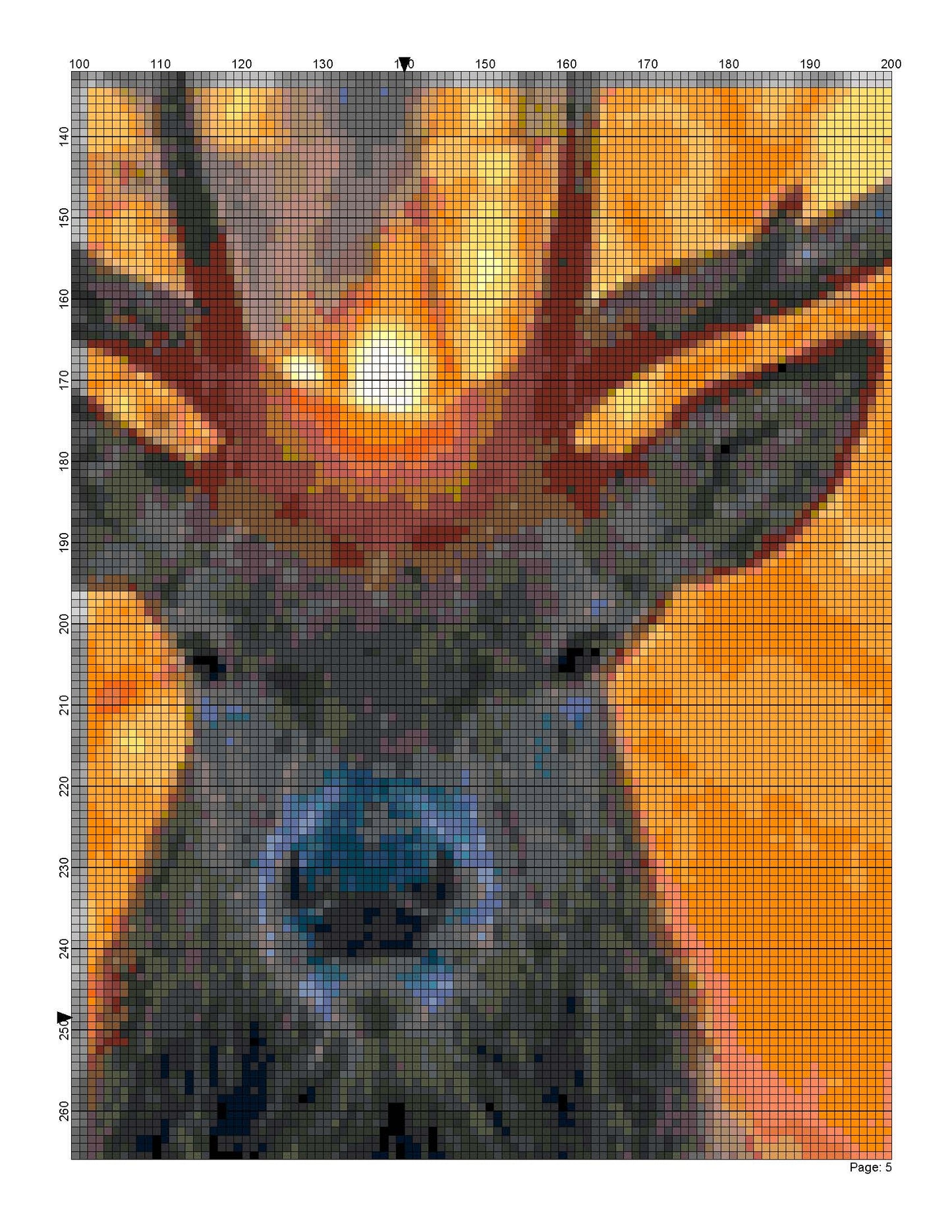 Counted Cross Stitch patterns/ Wildlife Sunnite and Deer/ Animals 183