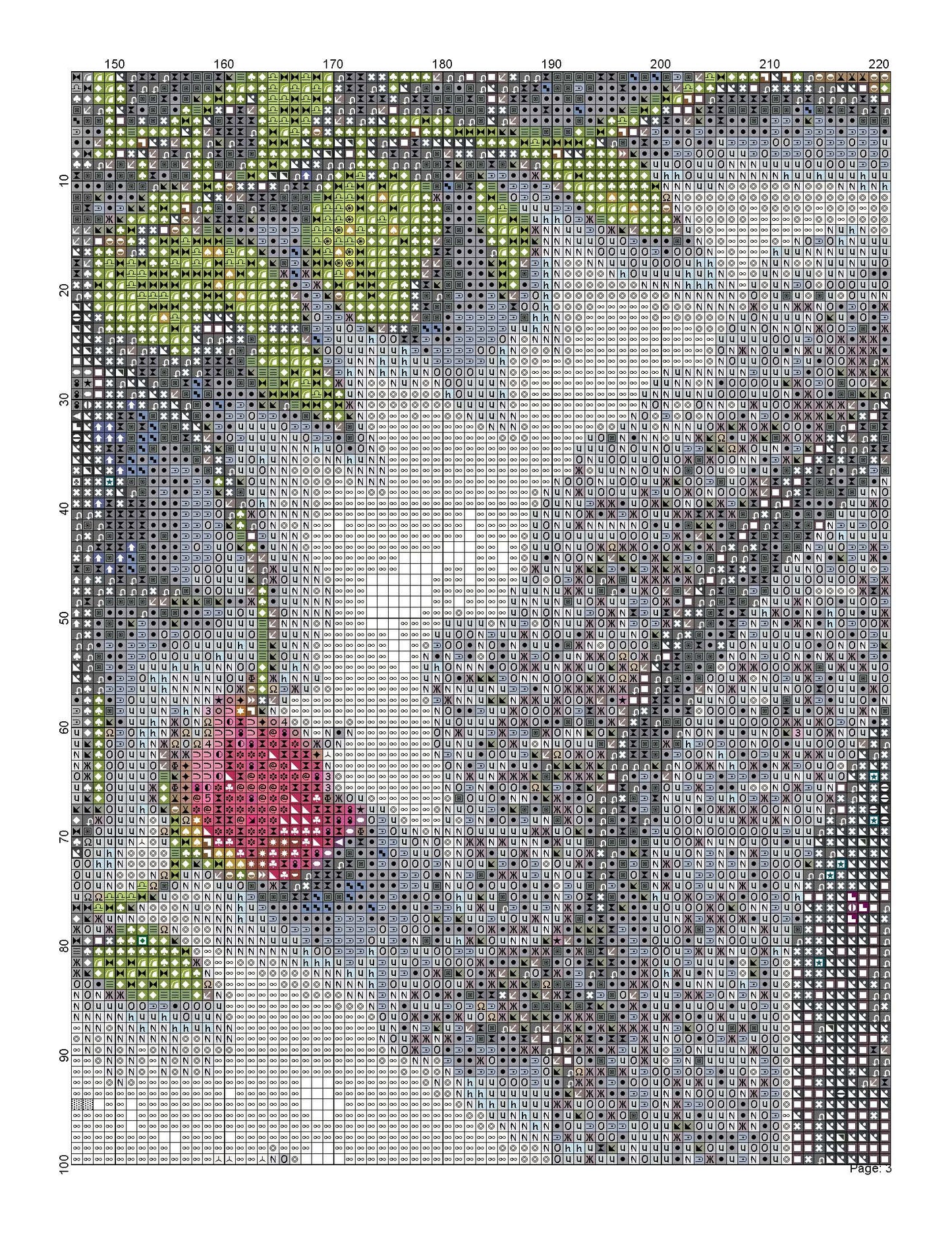 Windowsill Flowers/ Cross Stitch Patterns/ Sweet Home 143