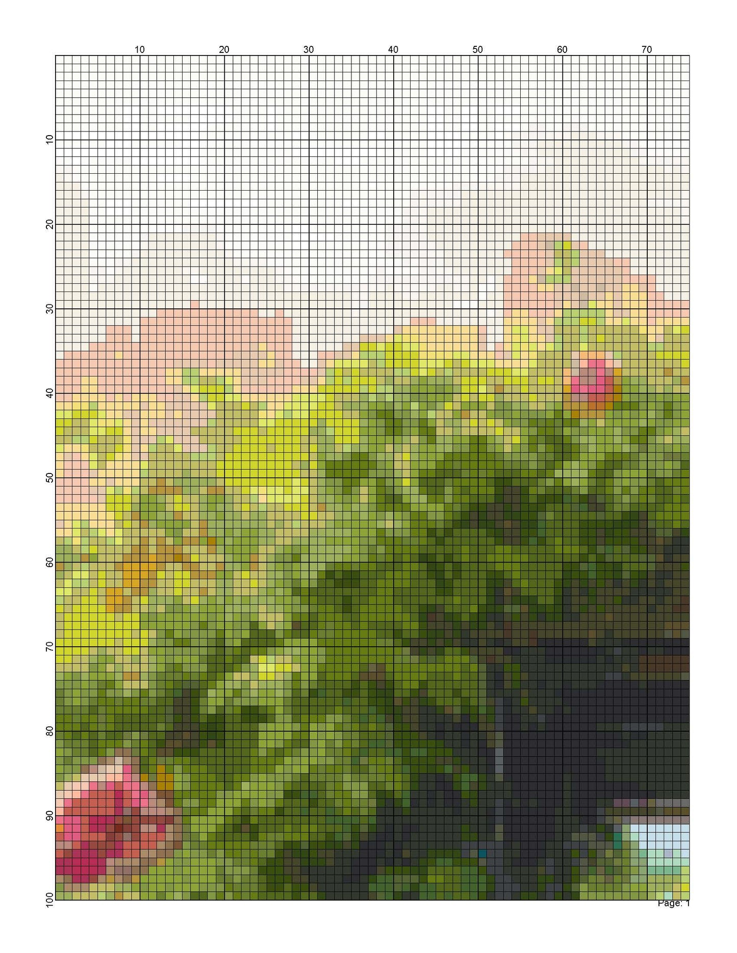 Windowsill Flowers/ Cross Stitch Patterns/ Sweet Home 141