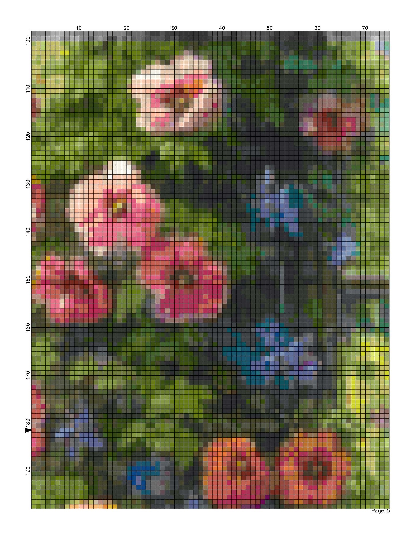 Windowsill Flowers/ Cross Stitch Patterns/ Sweet Home 141